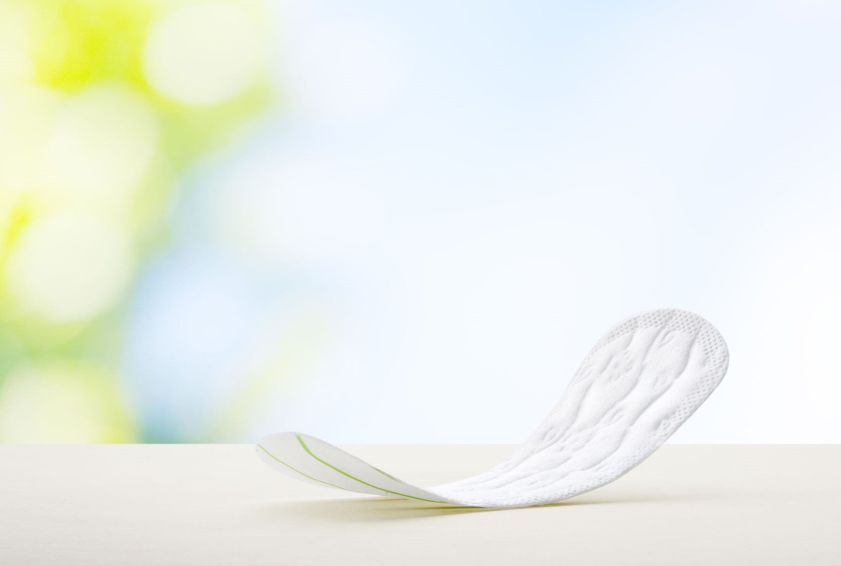 44855452 - close up view of woman's sanitary pad on color back